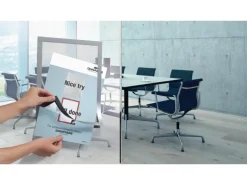 DURABLE Präsentationsrahmen Duraframe A4 2 Stück Silber