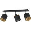 EGLO Leuchten Aufbauspot ESTEPERRA 3x E27, Schwarz/Gold