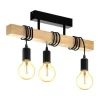 EGLO Leuchten Deckenleuchte TOWNSHEND 3x E27 Schwarz