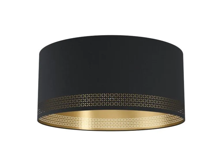 EGLO Leuchten Deckenleuchte ESTEPERRA 1x E27, Schwarz/Gold