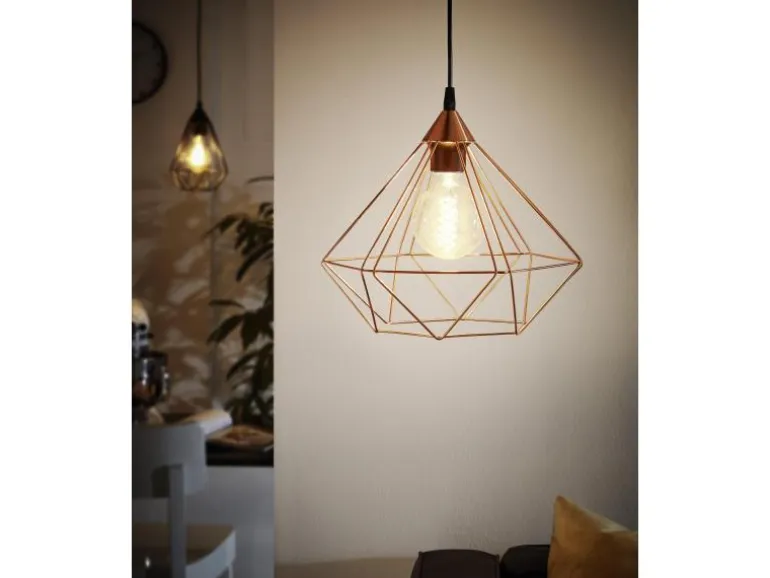 EGLO Leuchten Pendelleuchte TARBES 1x E27, 32.5 cm Kupfer