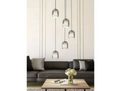 EGLO Leuchten Pendelleuchte CIAMPINO schwarz exkl. E27 5x28W