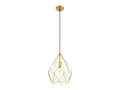 EGLO Leuchten Pendelleuchte CARLTON 1x E27 Gold