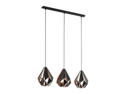 EGLO Leuchten Pendelleuchte CARLTON 1 3x E27 Kupfer