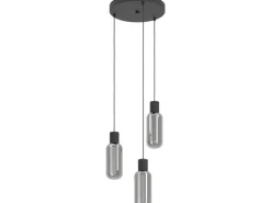 EGLO Leuchten Pendelleuchte MAIONE schwarz E27
