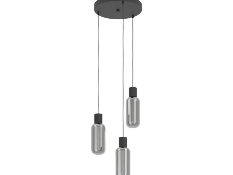 EGLO Leuchten Pendelleuchte MAIONE schwarz E27