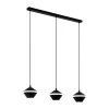 EGLO Leuchten Pendelleuchte PERPIGO 3x GU10, Schwarz/Weiss
