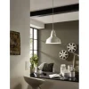 EGLO Leuchten Pendelleuchte SOMERTON 1x E27 Weiss