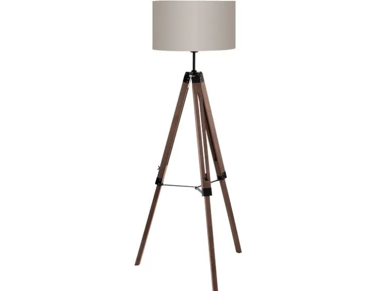 EGLO Leuchten Stehleuchte LANTADA nuss exkl. E27 1x60W