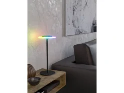 EGLO Leuchten Tischleuchte TREPELLA Akku LED-RGBW Touch Schwarz