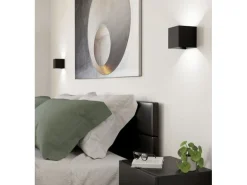 EGLO Leuchten Wand-/Deckenleuchte VALMONTONE Schwarz LED 2 x 1.5W 3000K