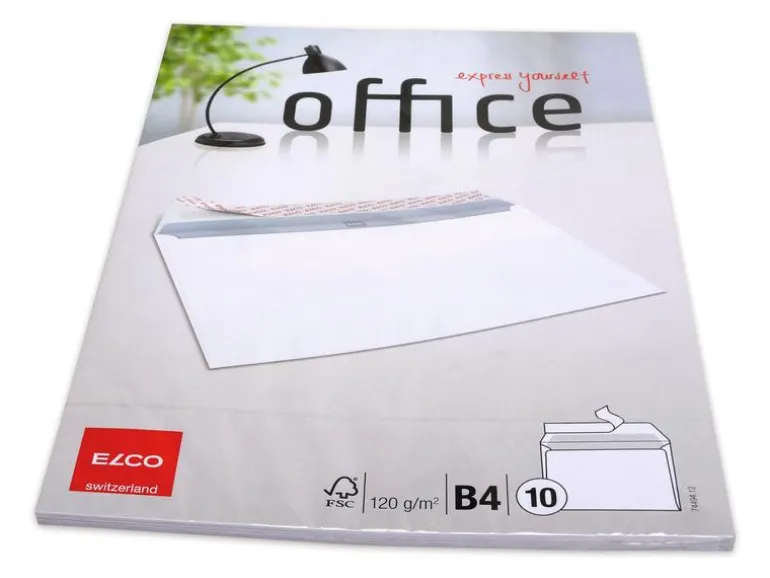 ELCO Couvert Office B4 ohne Fenster, 10 Stück