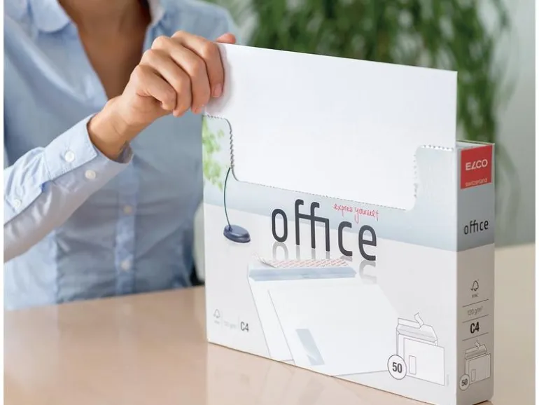 ELCO Couvert Office Box C4 mit Fenster links, 50 Stück