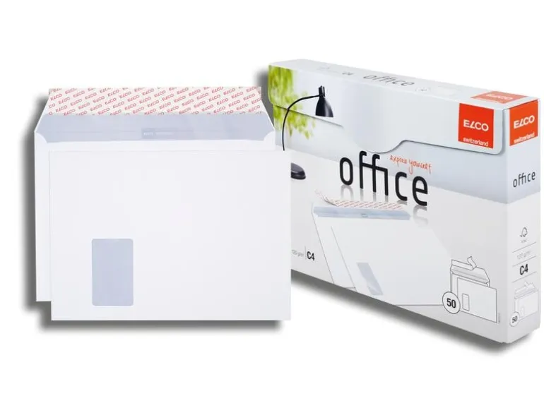 ELCO Couvert Office Box C4 mit Fenster links, 50 Stück