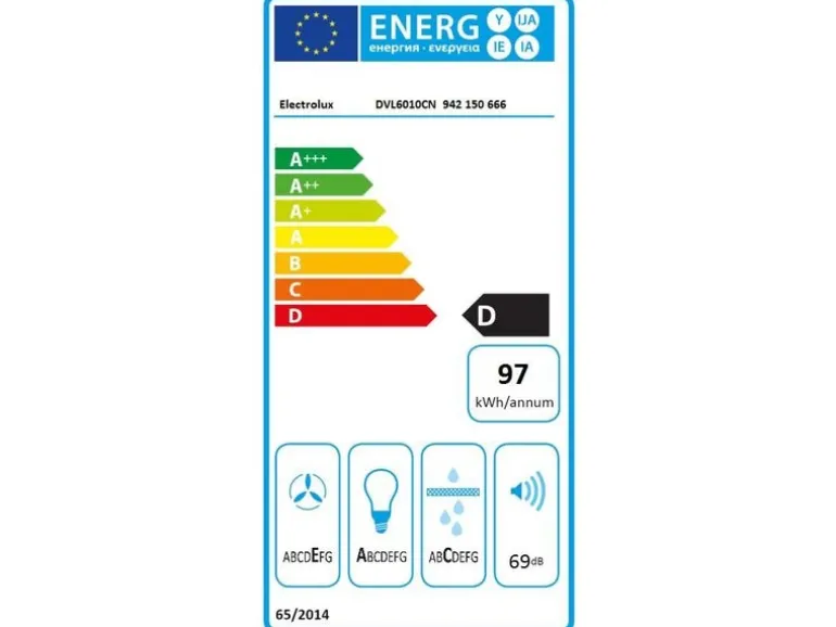 Electrolux Dunstabzugshaube DVL6010CN 3 Stufen