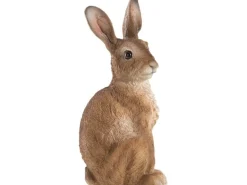 Esschert Design Hase Sitzend, Polyresin, Braun, 23.9 cm