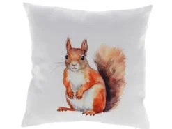 Esschert Design Outdoor Kissen Aquar. Eichhörn. 50 x 50 cm, Braun