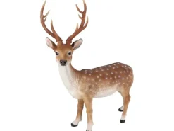 Esschert Design Sikahirsch stehend gross Polyresin Braun