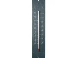 Esschert Design Thermometer Schiefer, 10 x 45 cm, Anthrazit