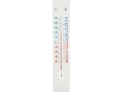 Esschert Design Wandthermometer TH13 Metall Glas weiss 45.2 cm