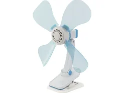 Eurotrail Klammer-Ventilator 12 V Hellblau/Weiss