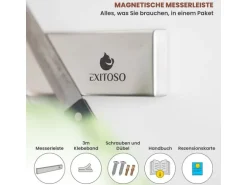 Exitoso Magnetschiene für Messer Silber