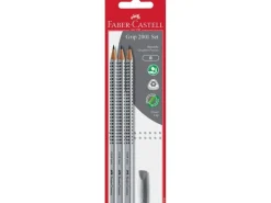 Faber-Castell Bleistift Grip 2001 Set B, 3 Stück