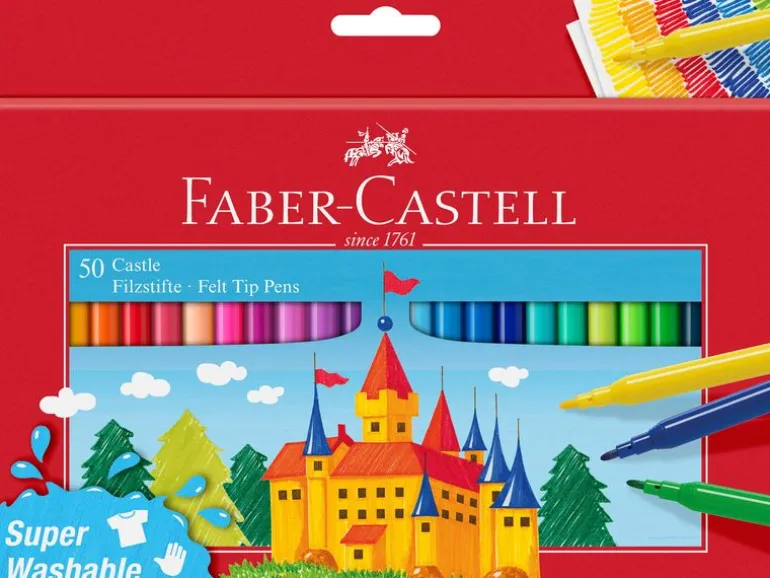 Faber-Castell Filzstift Castle Set mit 50 Stück