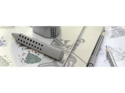 Faber-Castell Spitzer Grip 2001 Dreifach Manuell, Silber
