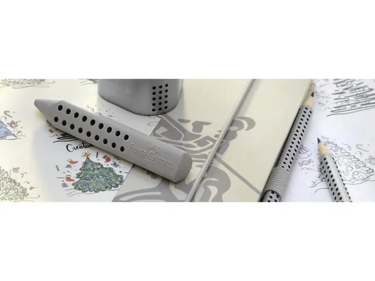 Faber-Castell Spitzer Grip 2001 Dreifach Manuell, Silber