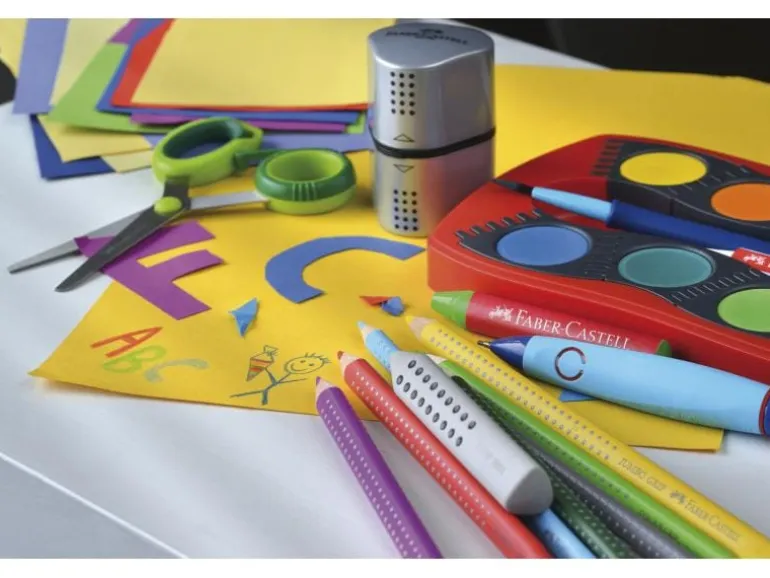 Faber-Castell Spitzer Grip 2001 Dreifach Manuell, Silber