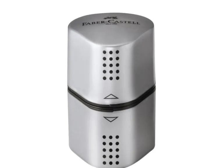 Faber-Castell Spitzer Grip 2001 Dreifach Manuell, Silber