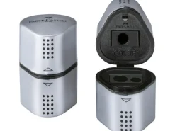 Faber-Castell Spitzer Grip 2001 Dreifach Manuell, Silber