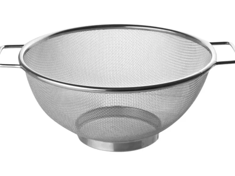 Fackelmann Abtropfsieb Sieb 26 cm, Edelstahl