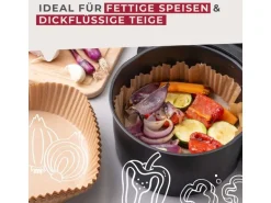 Fackelmann Backpapier Airfryer, 160 x 160 x 45 mm, 40 Stück