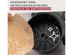 Fackelmann Backpapier Airfryer, 160 x 160 x 45 mm, 40 Stück