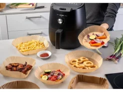 Fackelmann Backpapier Airfryer, 160 x 160 x 45 mm, 40 Stück