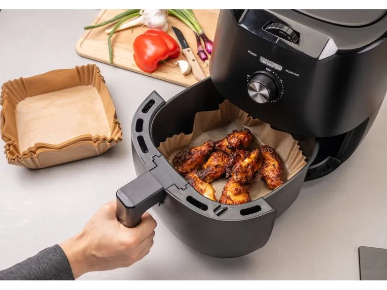 Fackelmann Backpapier Airfryer, 160 x 160 x 45 mm, 40 Stück