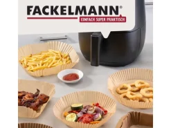 Fackelmann Backpapier Airfryer, Ø 20 cm, 40 Stück