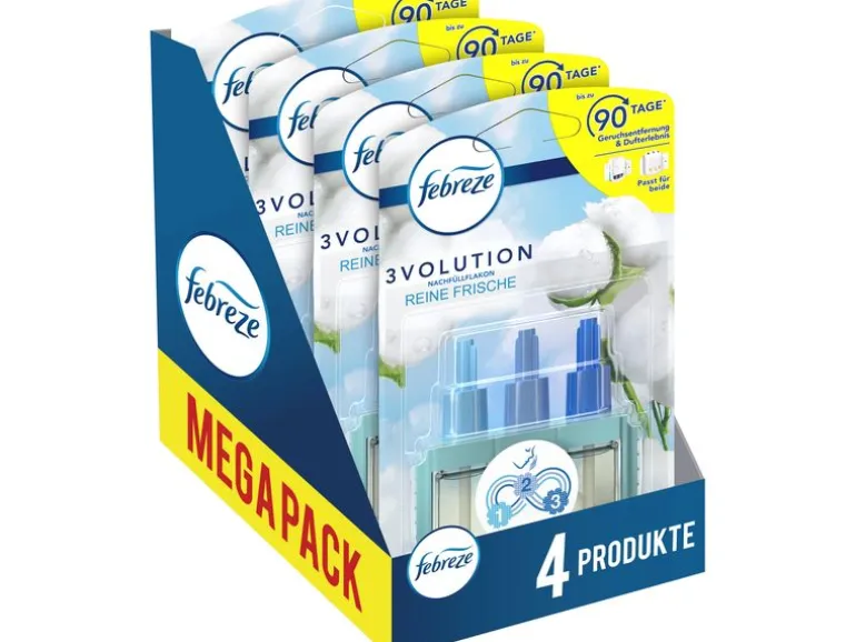 Febreze 3 Volution Duftstecker Nachfüller Reine Frische, 80 ml