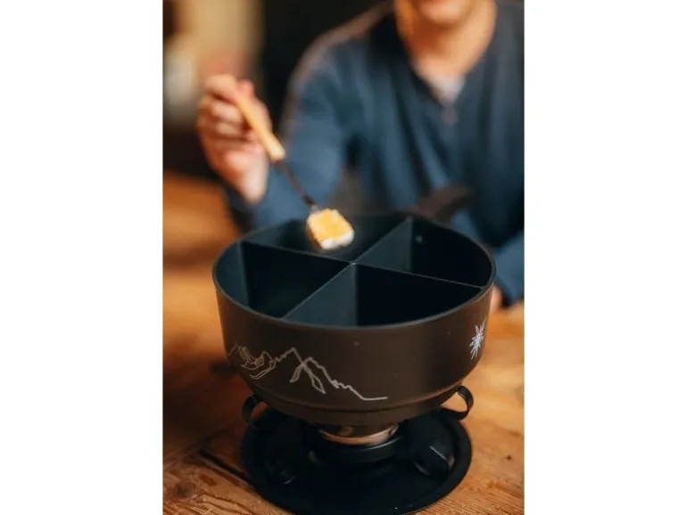 4Fondue Fondue-Caquelon Rot