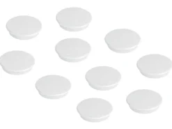 Franken Haftmagnet Magnet rund Ø 24 mm, 10 Stück, Weiss