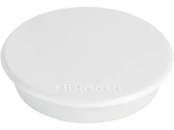 Franken Haftmagnet Magnet rund Ø 24 mm, 10 Stück, Weiss