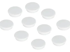 Franken Haftmagnet Magnet rund Ø 13 mm, 10 Stück, Weiss