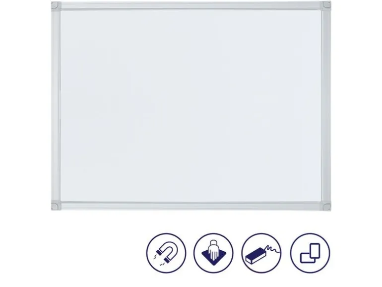Franken Magnethaftendes Whiteboard X-tra!Line 90 cm x 120 cm, Weiss