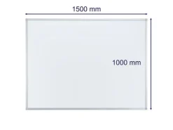 Franken Magnethaftendes Whiteboard X-tra!Line 100 cm x 150 cm, Weiss