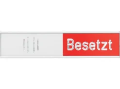 Franken Türschild Frei - Besetzt 10.2 cm x 2.7 cm