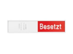 Franken Türschild Frei - Besetzt 10.2 cm x 2.7 cm