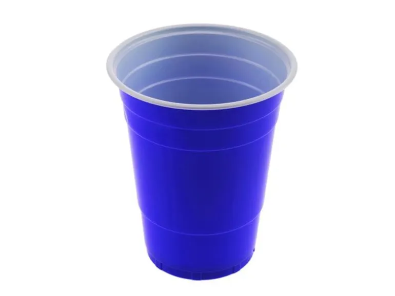 FTM Einwegbecher Beer Pong , 50 Stück, Blau