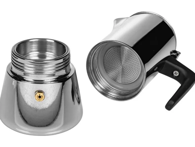 FURBER Espressokocher Chicchi 4 Tassen, Silber